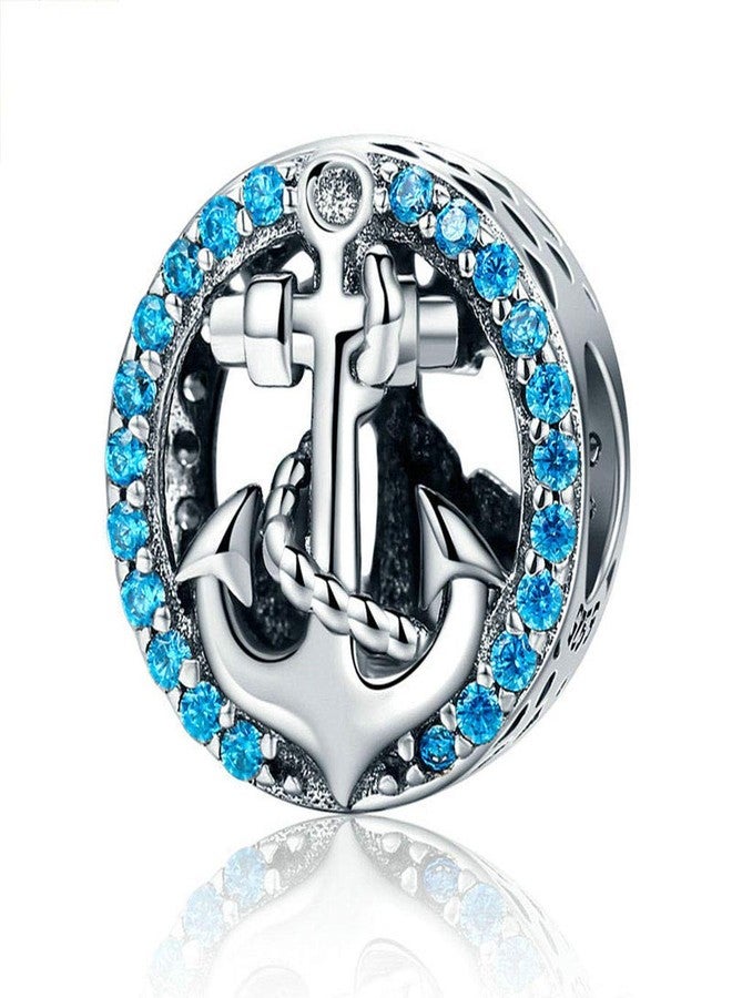 LAMOONY Sailing Boat Charm 925 Sterling Silver, Anchor, Starfish, Jelly Fish Ocean Charm for Pandora Charm Bracelet - Image 1